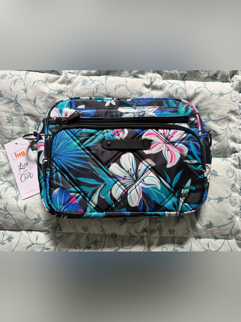 Lug Carousel XL 2 crossbody in Hibiscus Multi NWT